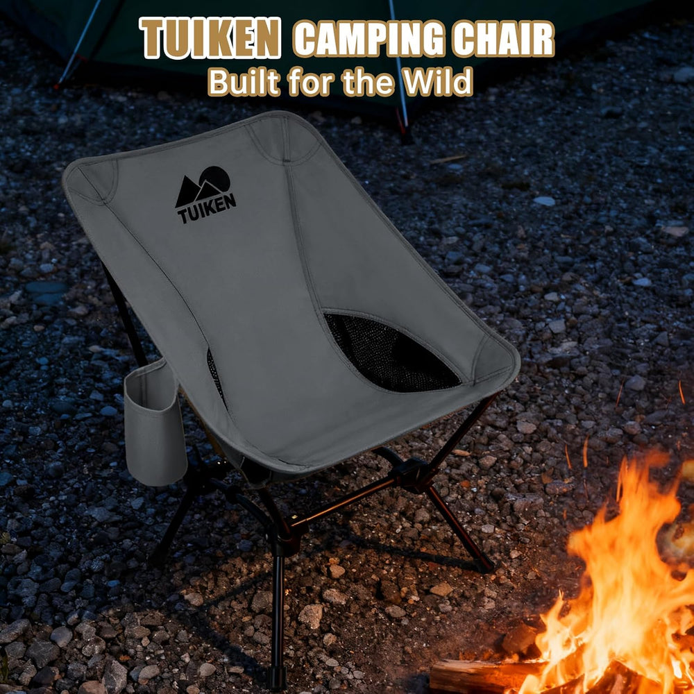 Ultralight Camping Chair Backpacking Chair, Portable Camp Chair with Cup Hold...