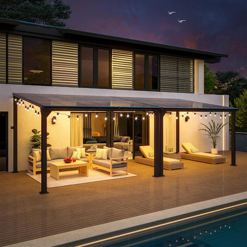 10 * 24ft pergola,4 * 8 inch thickened, side view