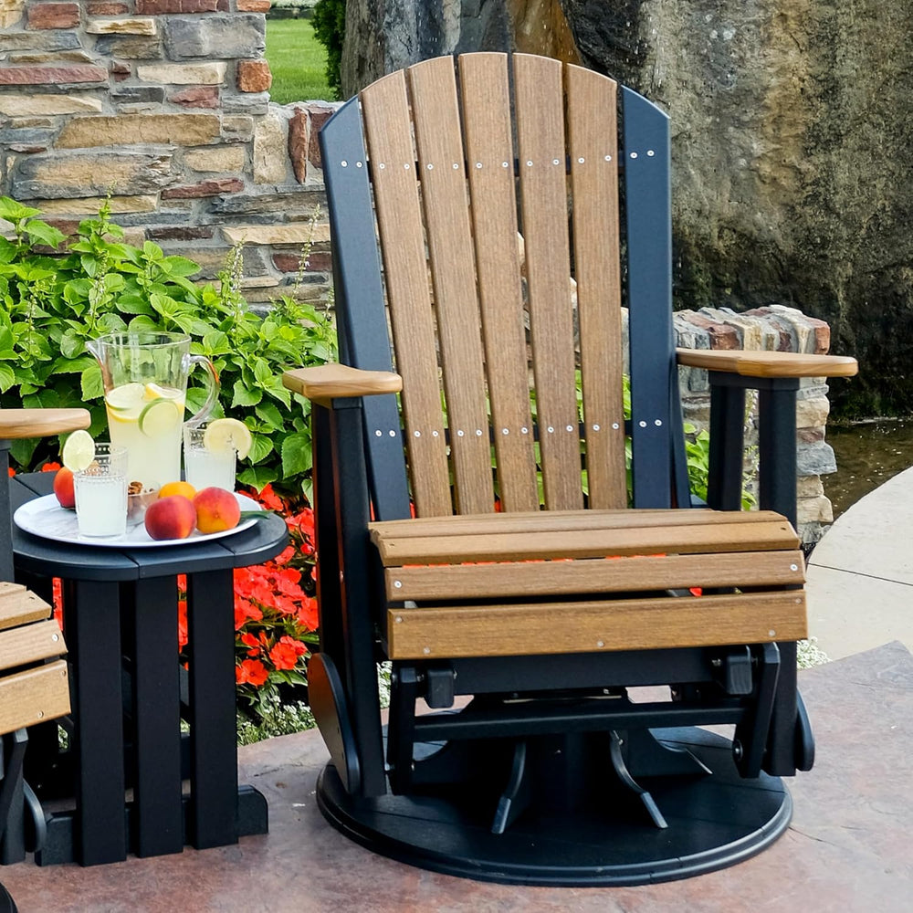 LuxCraft 2' Adirondack Swivel Glider - Available in 14 Colors, Cedar and ...