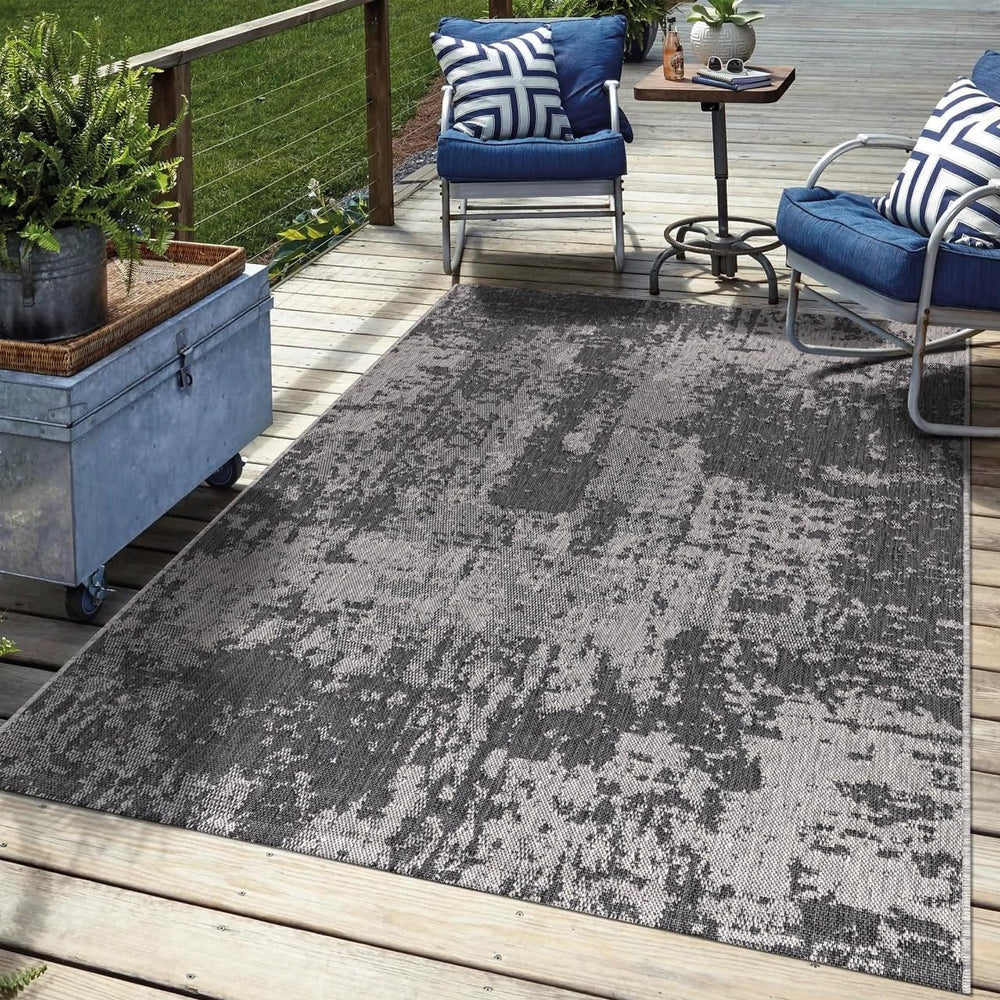 Keen Home Design Waterproof Outdoor Area Rug, Patio Deck Porch, 6x9