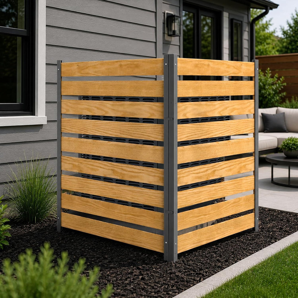 DoCred Air Conditioner Fence, 36" W x 44" H Privacy Screens Fence P...