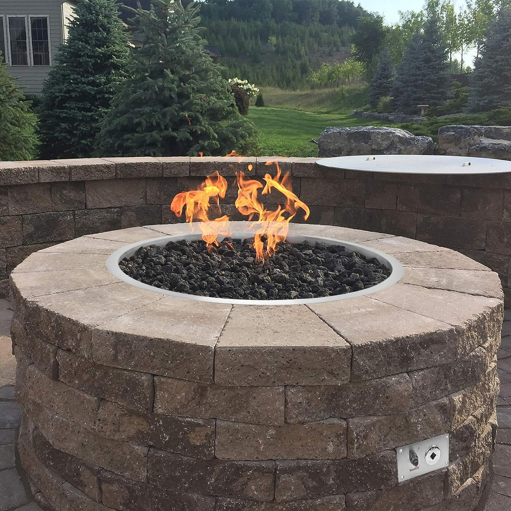Stanbroil 31 Inch Drop-in Round Fire Pit with Spark Ignition Kit