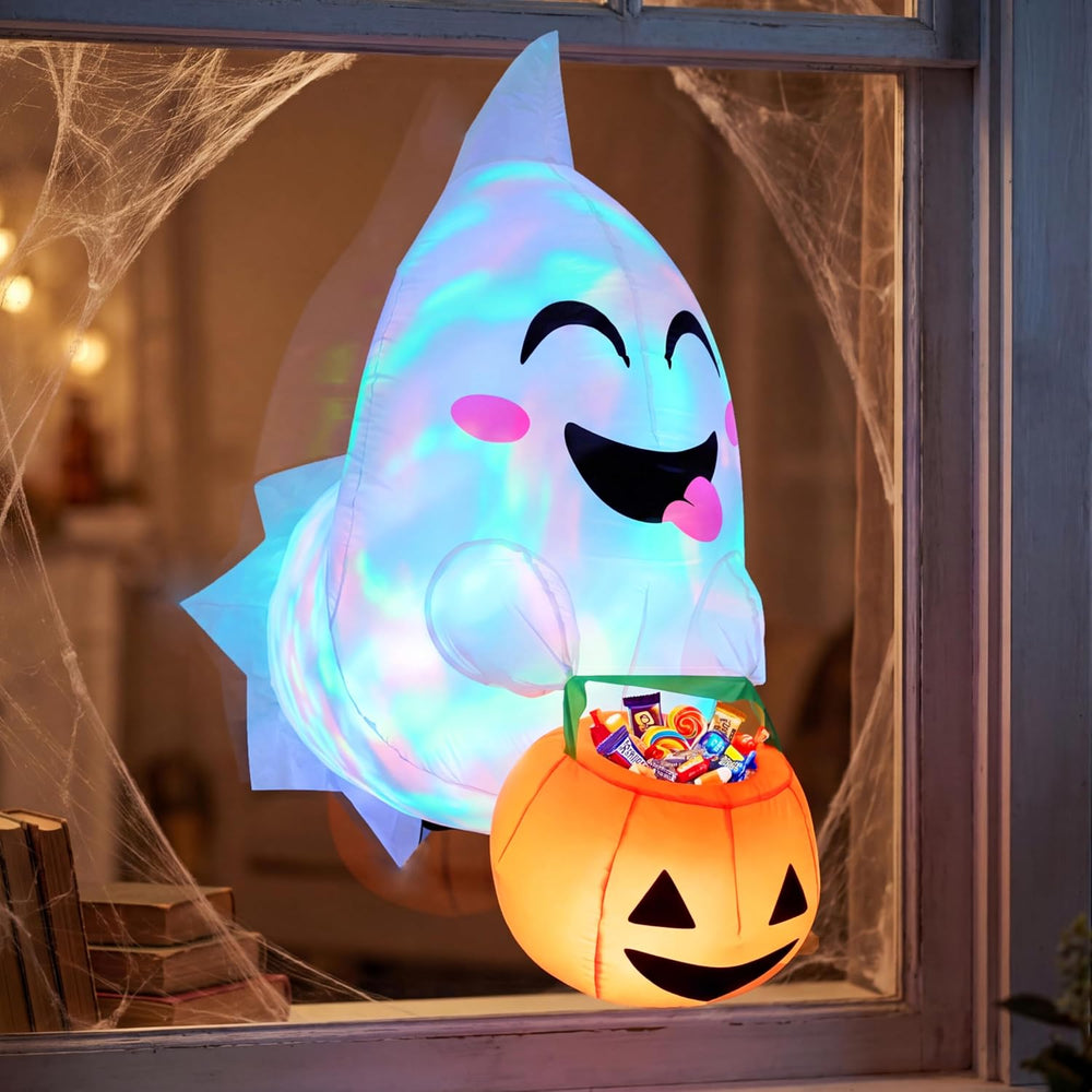 Joiedomi 4.5 ft Tall Halloween Inflatable Outdoor Decorations, Blow Up Hallow...