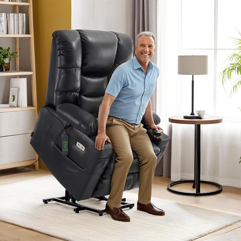 MCombo 3 Motor Large Power Lift Recliner for Elderly, Massage & Heat, 7634