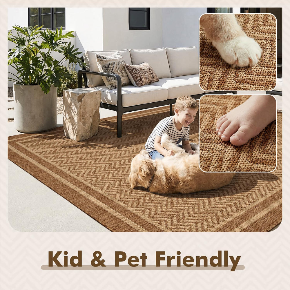 MontVoo-2x6 ft Indoor Outdoor Runner Rugs for Entryway Porch Hallway Kitchen ...
