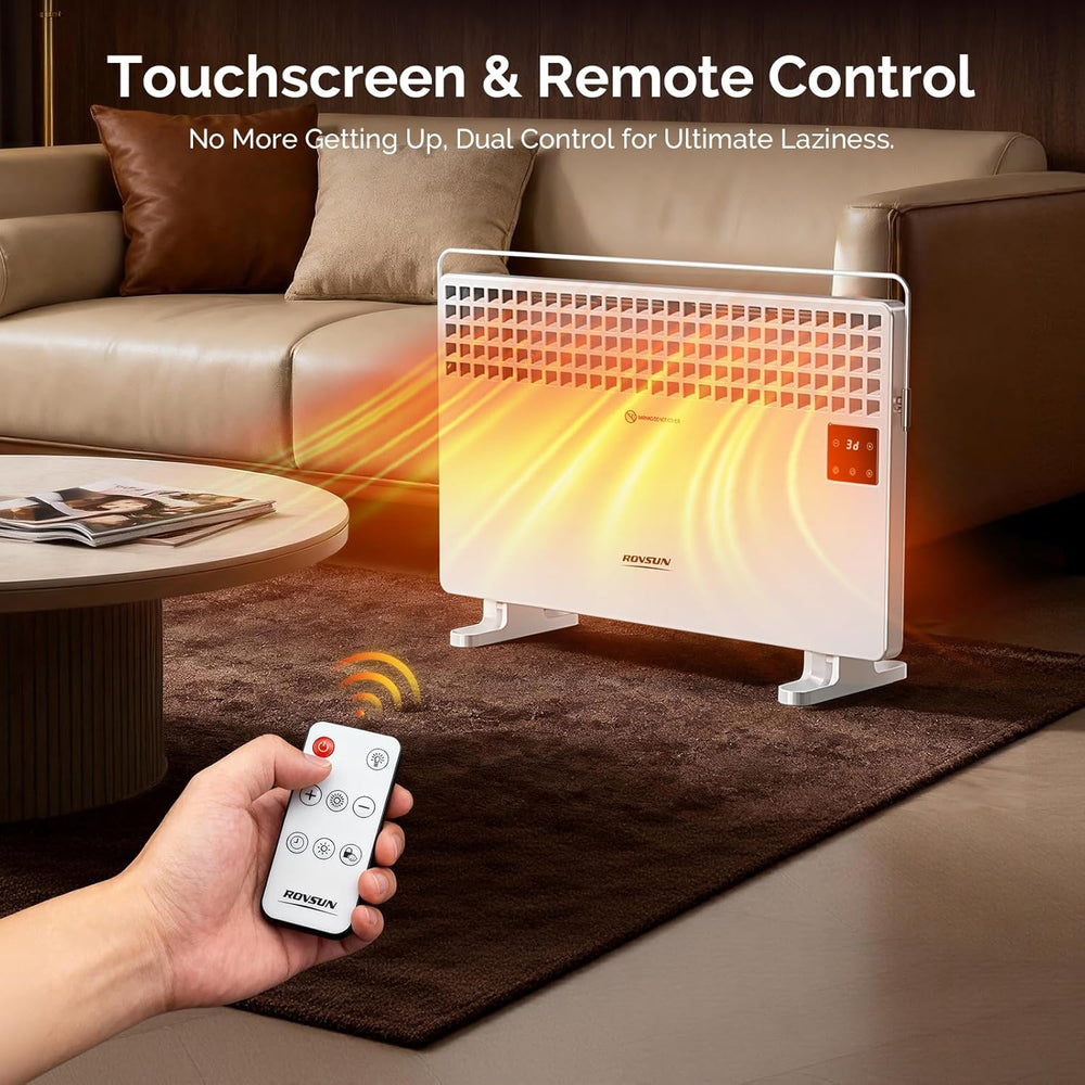 ROVSUN 1500W Panel Heater with Remote Control, 2-in-1 Electric Panel Space He...