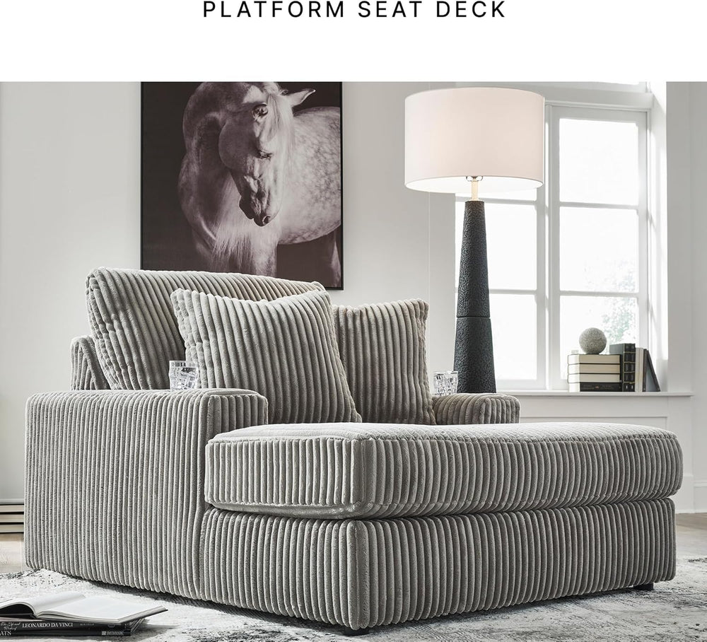 Signature Design by Ashley Lindyn Casual Chaise Lounge Chair Indoor, Oversize...