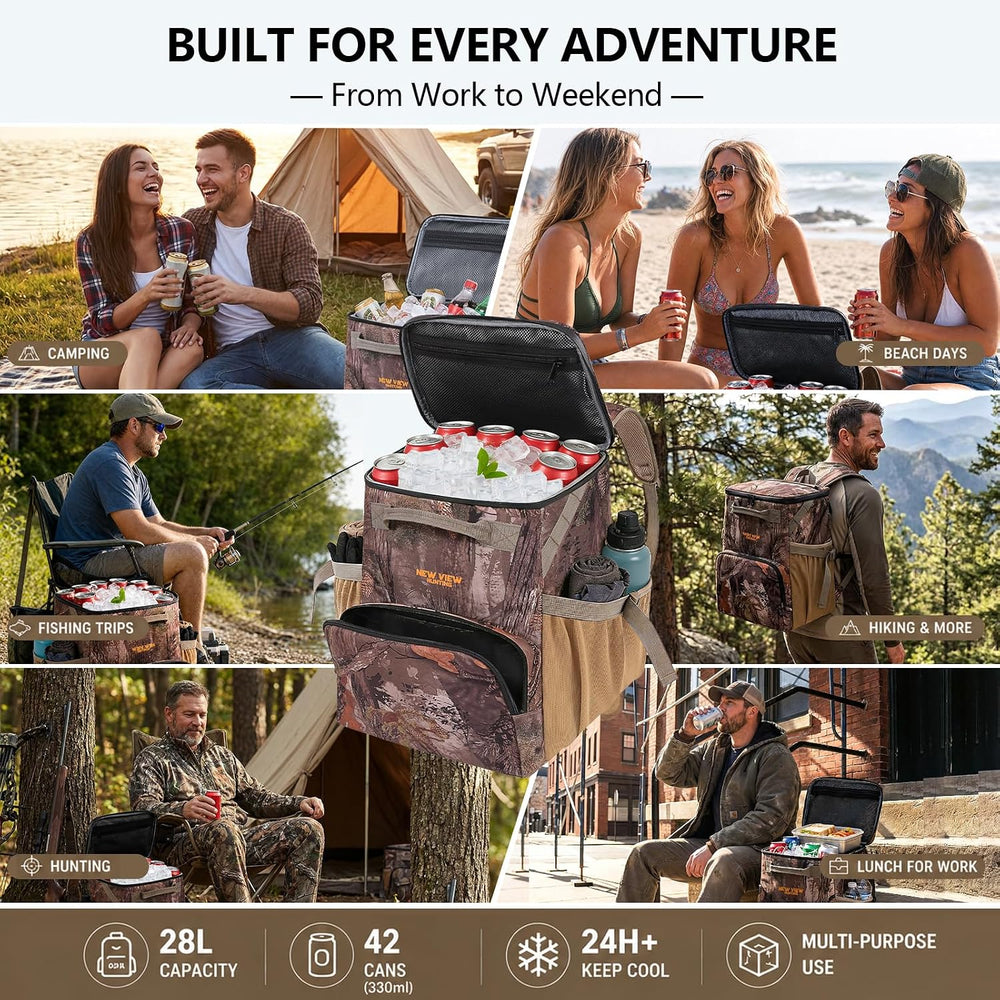 Backpack Cooler, 42 Can 16mm Leakproof Soft Cooler Backpack, Waterproof &...