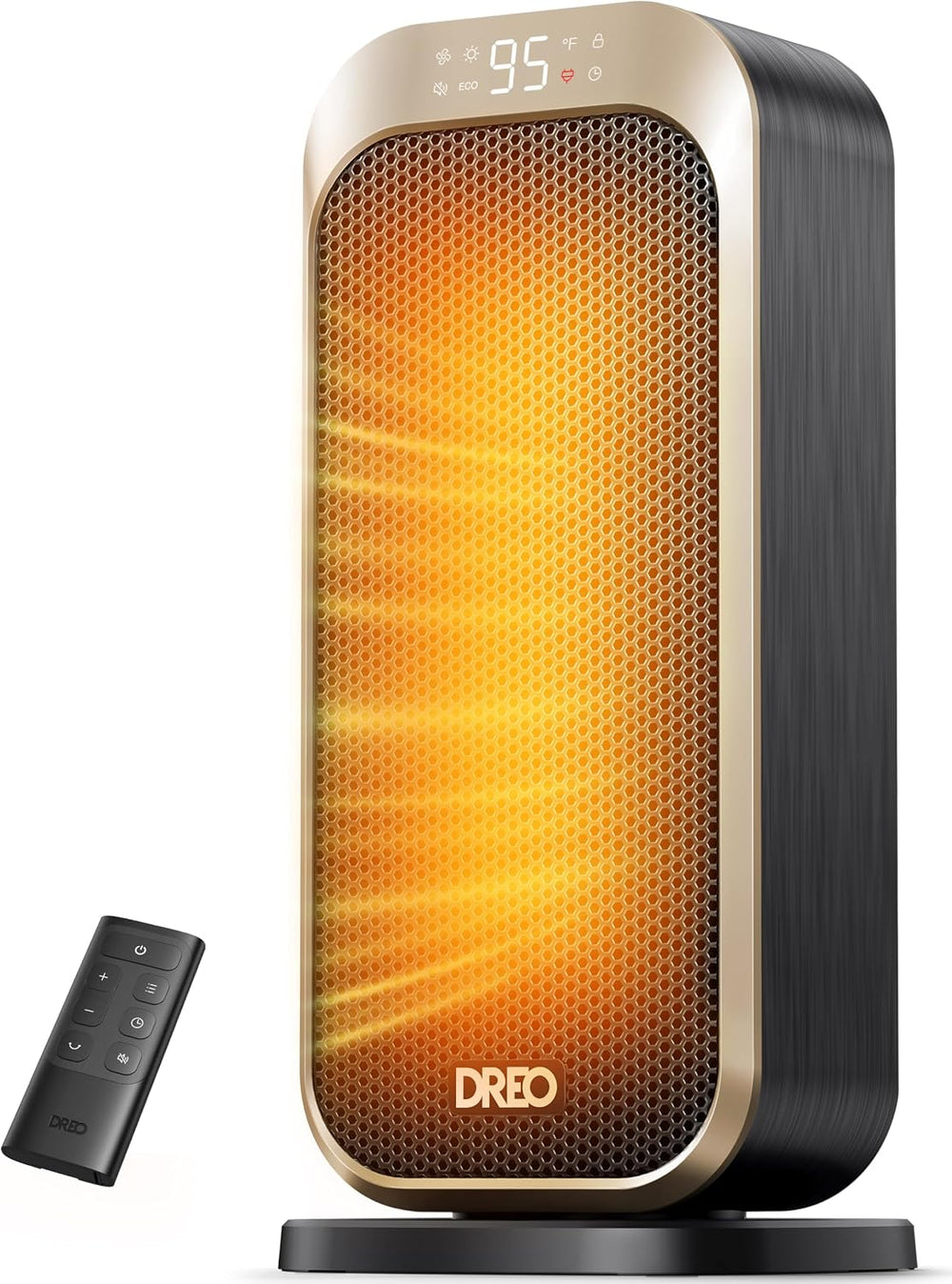 DREO Quiet Space Heater, 1500W Portable Heaters for Indoor Use with Remote