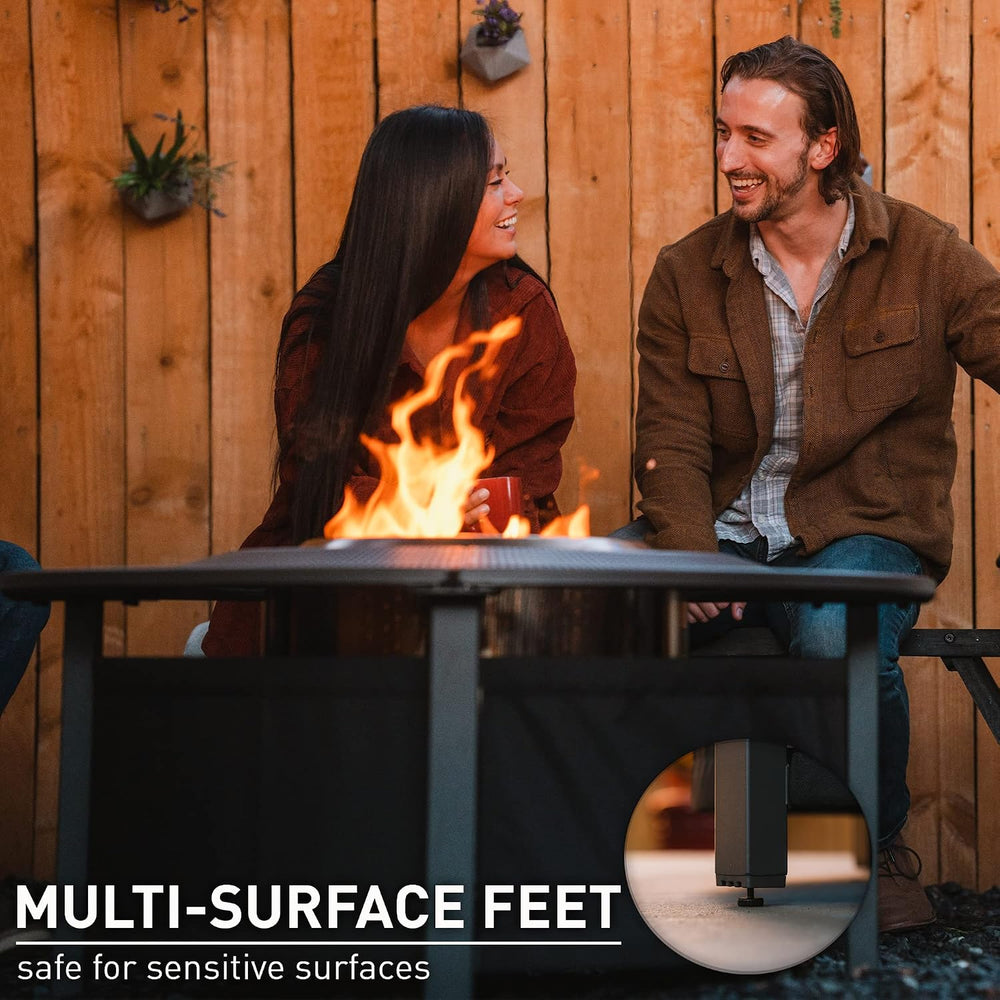 Solo Stove 42" Fire Pit Surround | Protective Barrier & Outdoor Tabl...