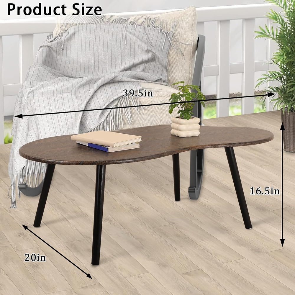 Modern Coffee Tables for Living Room Cloud Shape Center Table Industrial Irre...