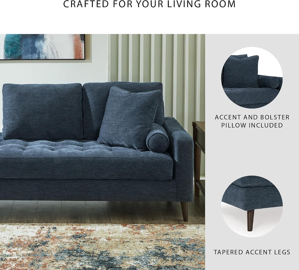 Signature Design by Ashley Bixler Mid-Century Modern Tufted Right-arm Facing ...