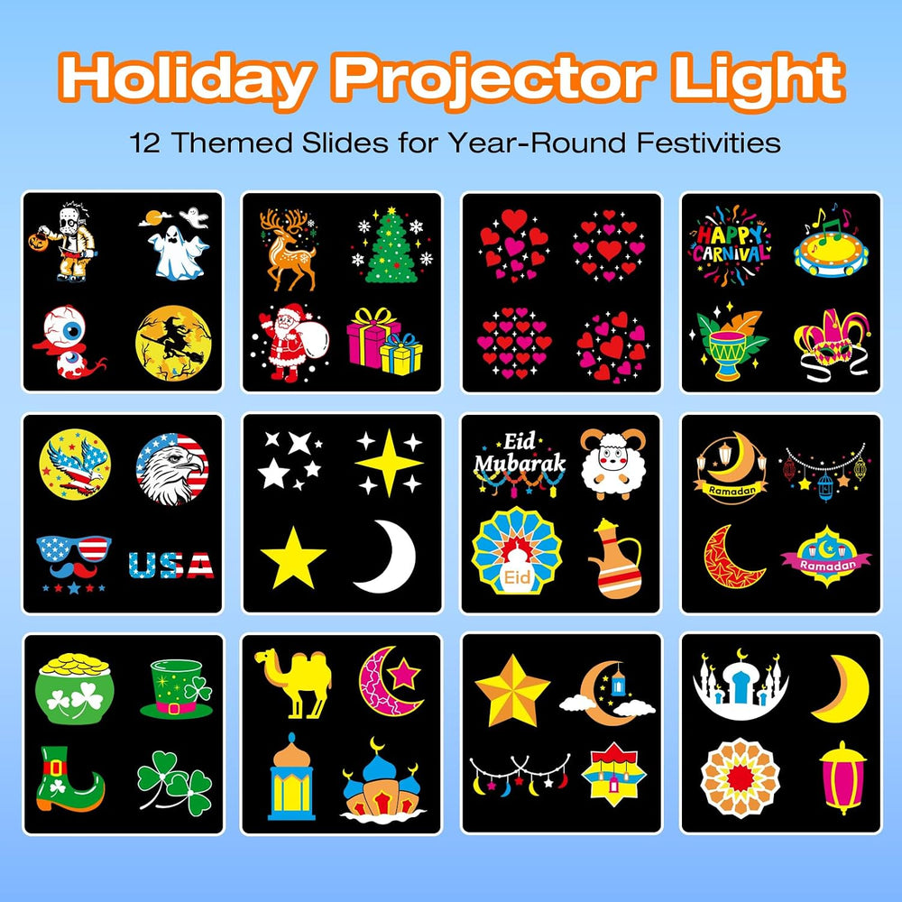 Halloween Christmas Projector Lights Outdoor, Holiday Decorations
