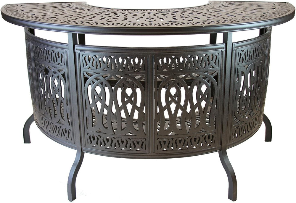 Dijkoo theWorldofpatio Elizabeth Cast Aluminum Powder Coated Party Bar Table ...