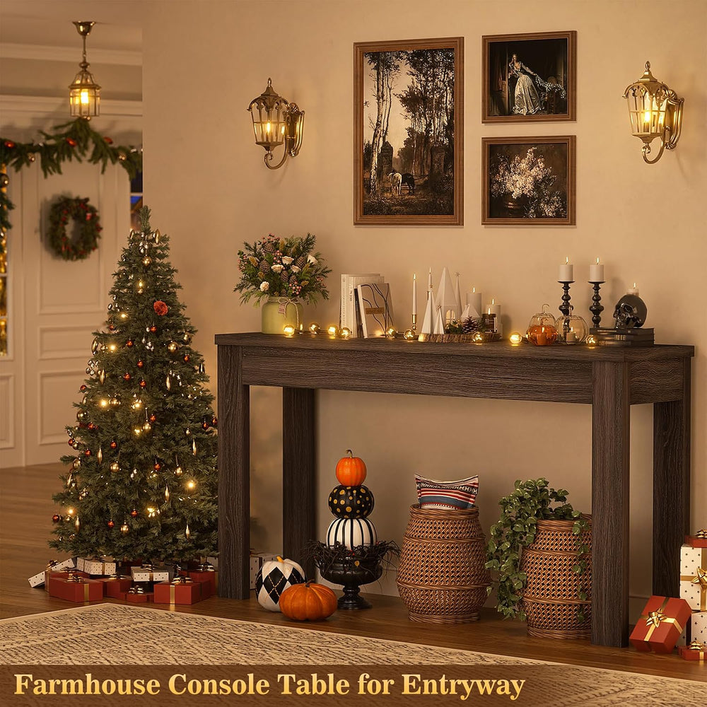Armocity Console Table for Entryway, 47" Farmhouse Sofa Tables Narrow Long