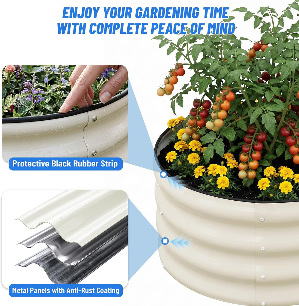 SnugNiture Raised Garden Bed Outdoor 4x2x1ft, 2 Pack