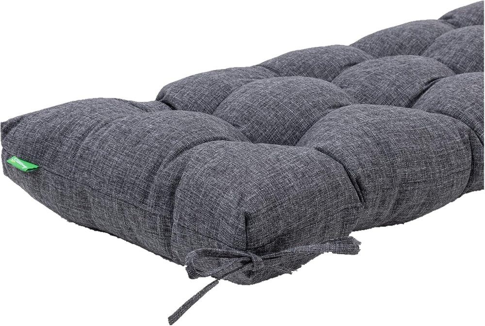 Outdoor Wicker Chair Cushions of 5Pieces,Tufted Patio Bench Cushions & 2S...