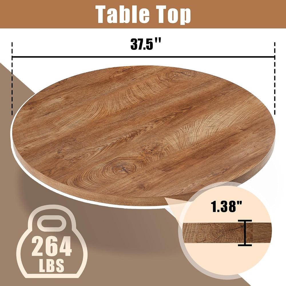 3 Piece Dining Table Set for Small Spaces - Round Kitchen Table Chairs Set of...