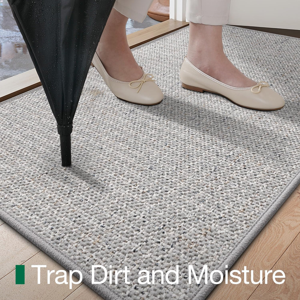 LUMI Thin Indoor Door Mat 24''x36'', Traps Dirt and Moisture,...