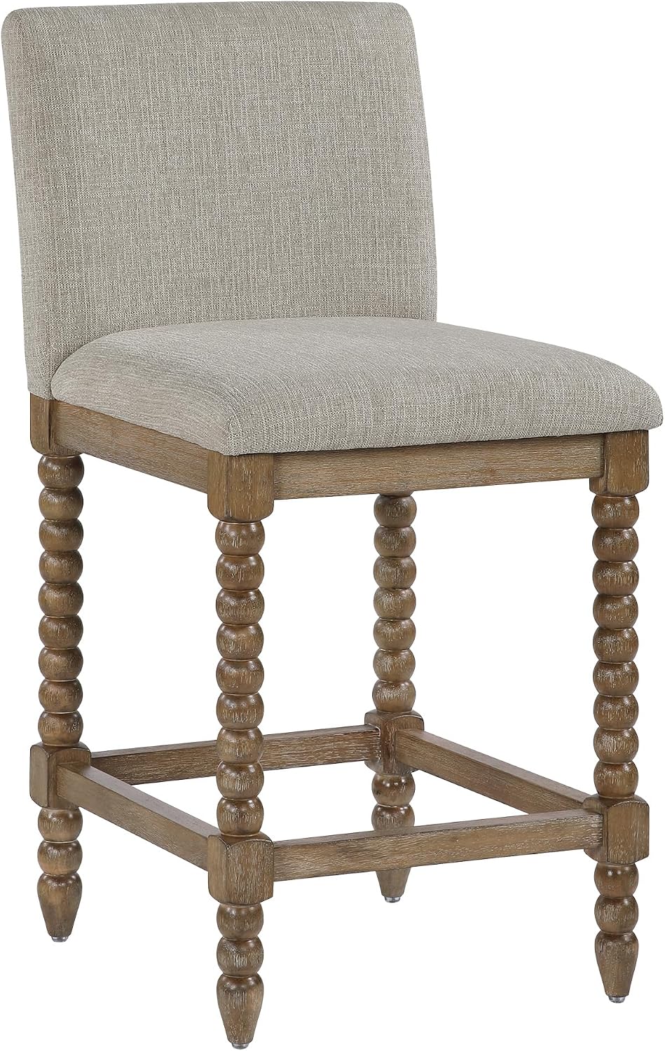DUHOME 26'' Spindle Counter Stool with Padded Spring Seat