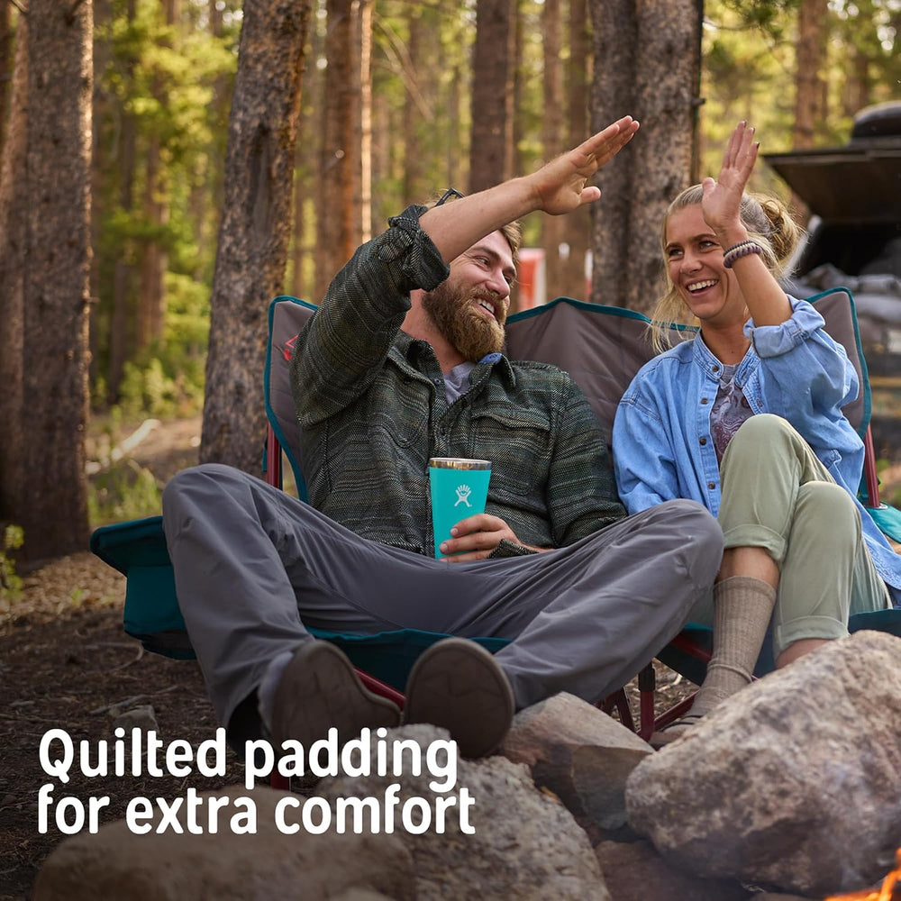 Kelty Low Loveseat 2 Person Folding Camping Chair (Low Height/Deep Lake)