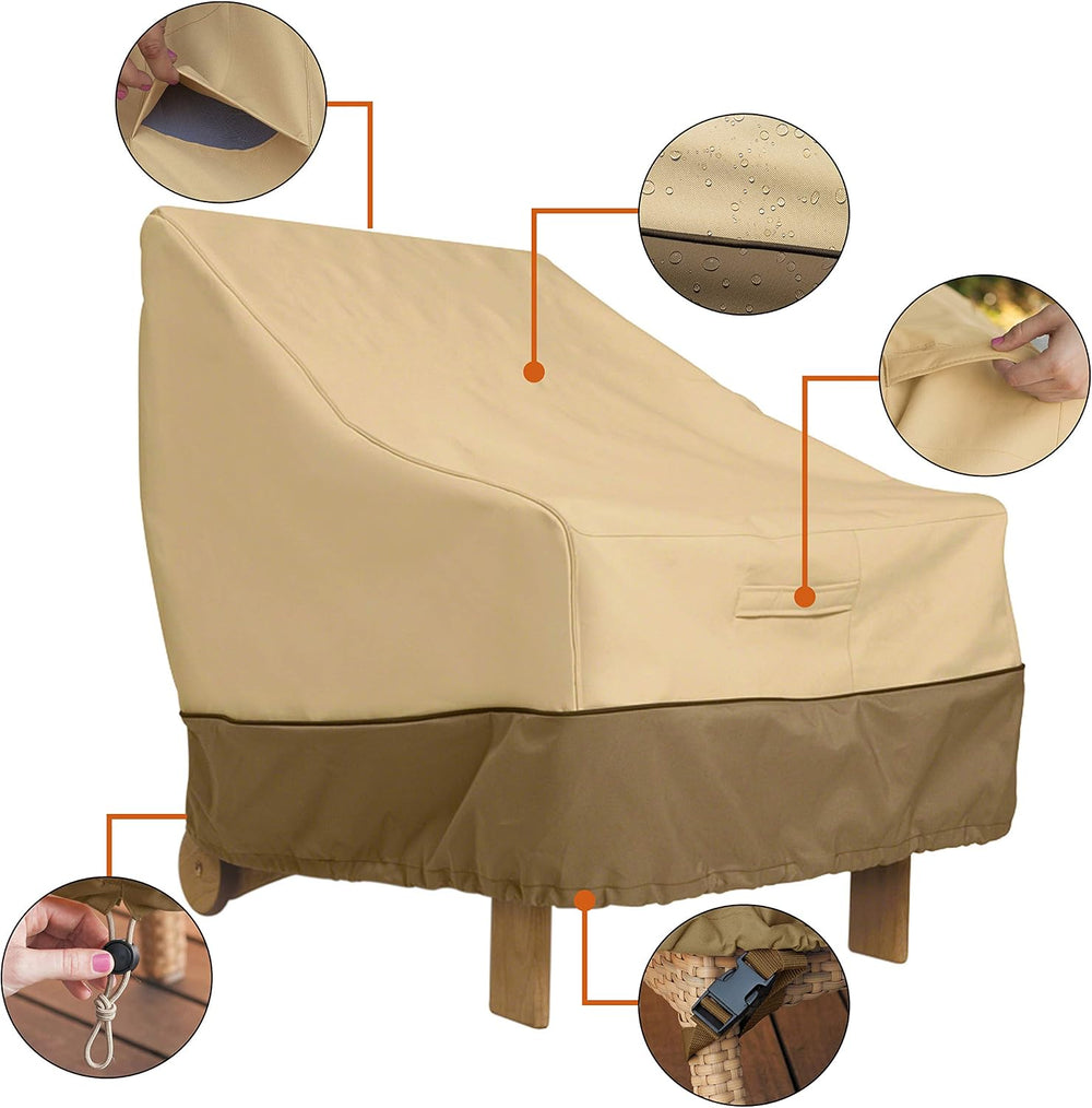 Classic Accessories Veranda Water-Resistant 31.5 Inch Adirondack Chair Cover,...
