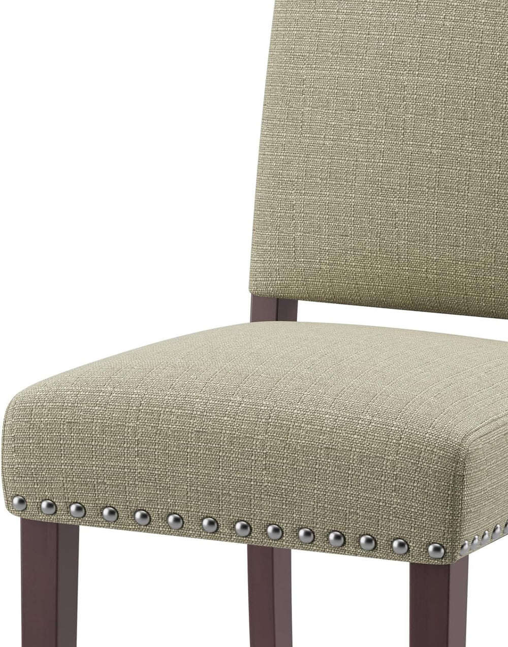Upholstered Dining Chairs Set of 2 with Thickened Seat Cushion