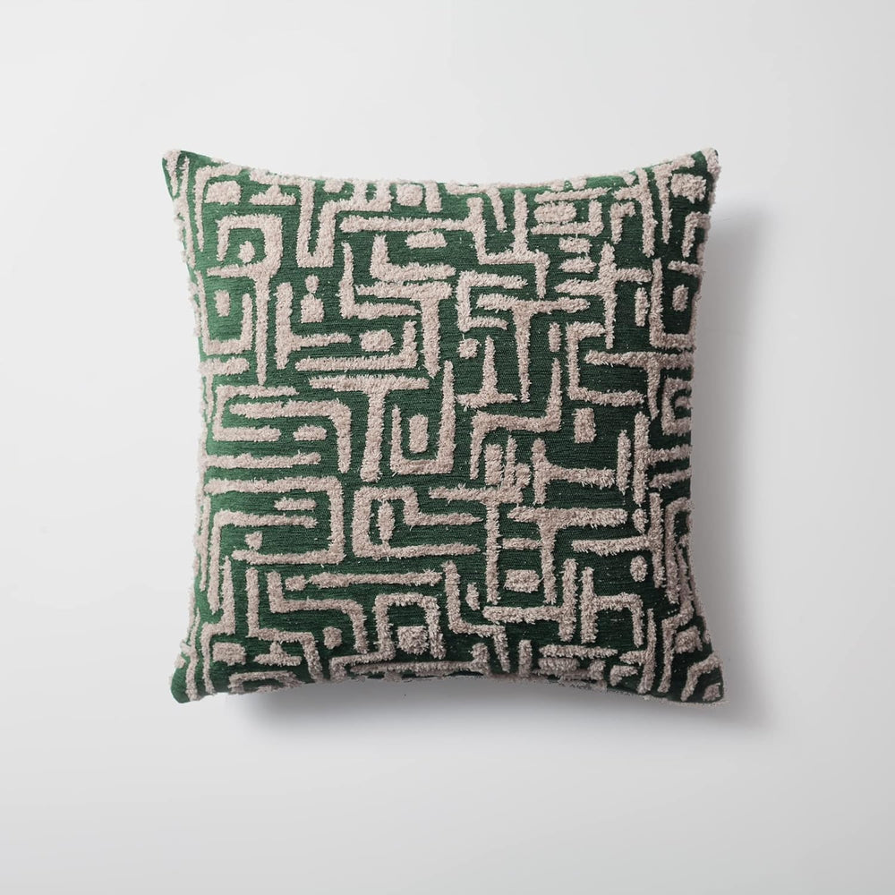 Woven Jacquard Throw Pillow Cover, Pack of 1 Geometric Pattern Textured Decor...