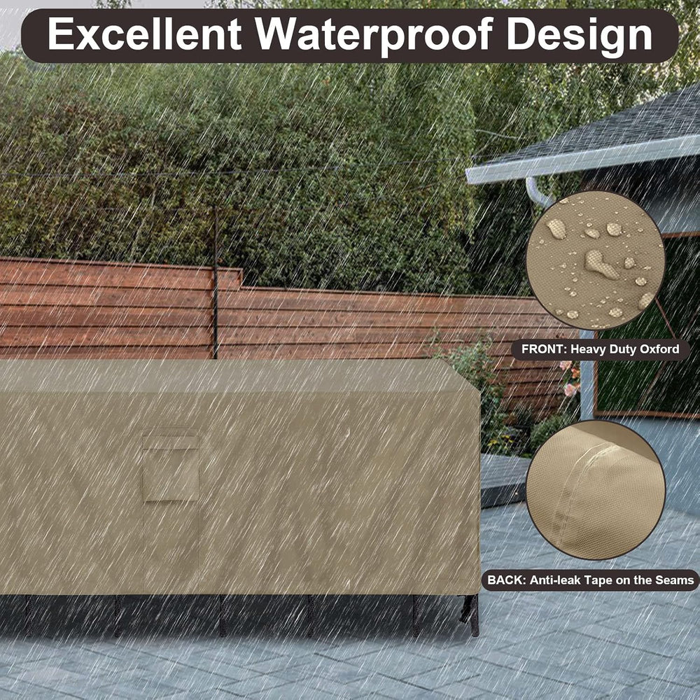 PureFit Patio Furniture Covers, Outdoor Table Cover Waterproof Rectangle