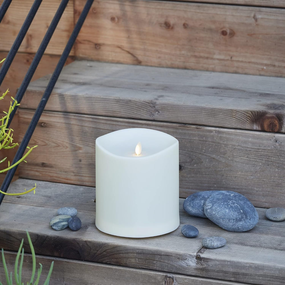 Luminara Realistic Artificial Moving Flame Outdoor Pillar Candle IPX4 - Movin...