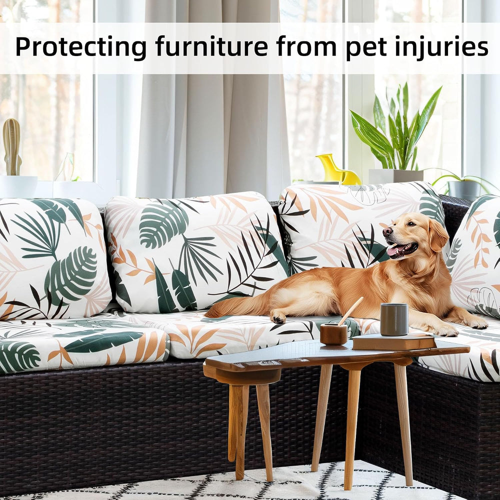 8 Pcs Outdoor Cushion Covers, Patio Sofa Cushion Covers Replacement