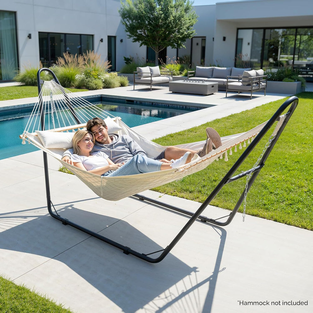 ONCLOUD Double Hammock Stand for Outside, Heavy Duty Hammock Frame for Backya...