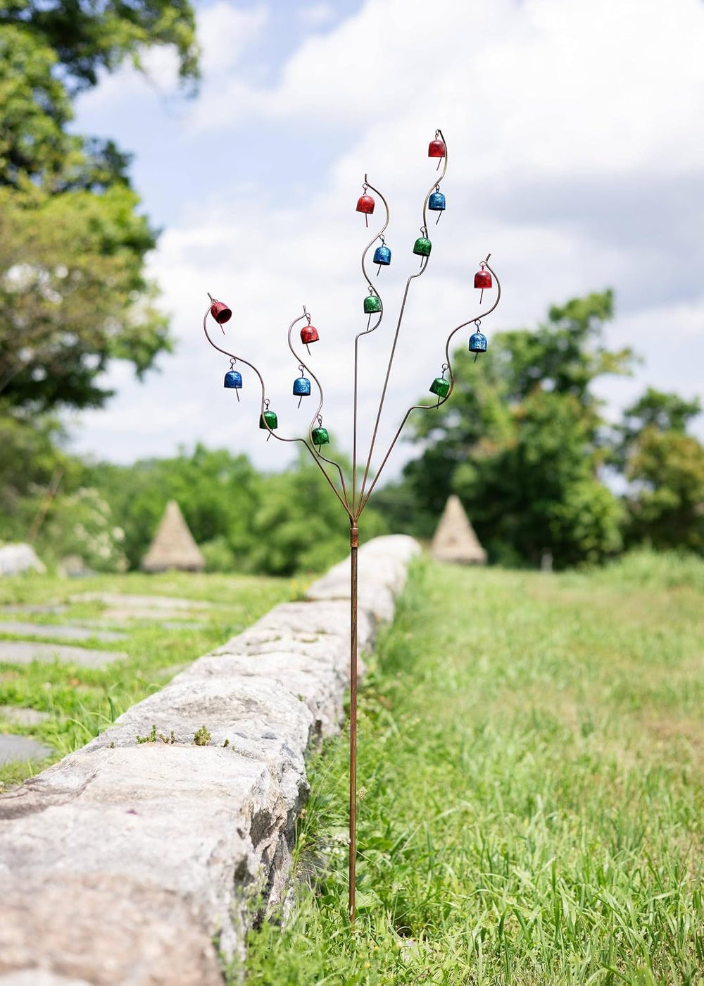 Happy Gardens Bell Spiral Garden Stake Multicolor