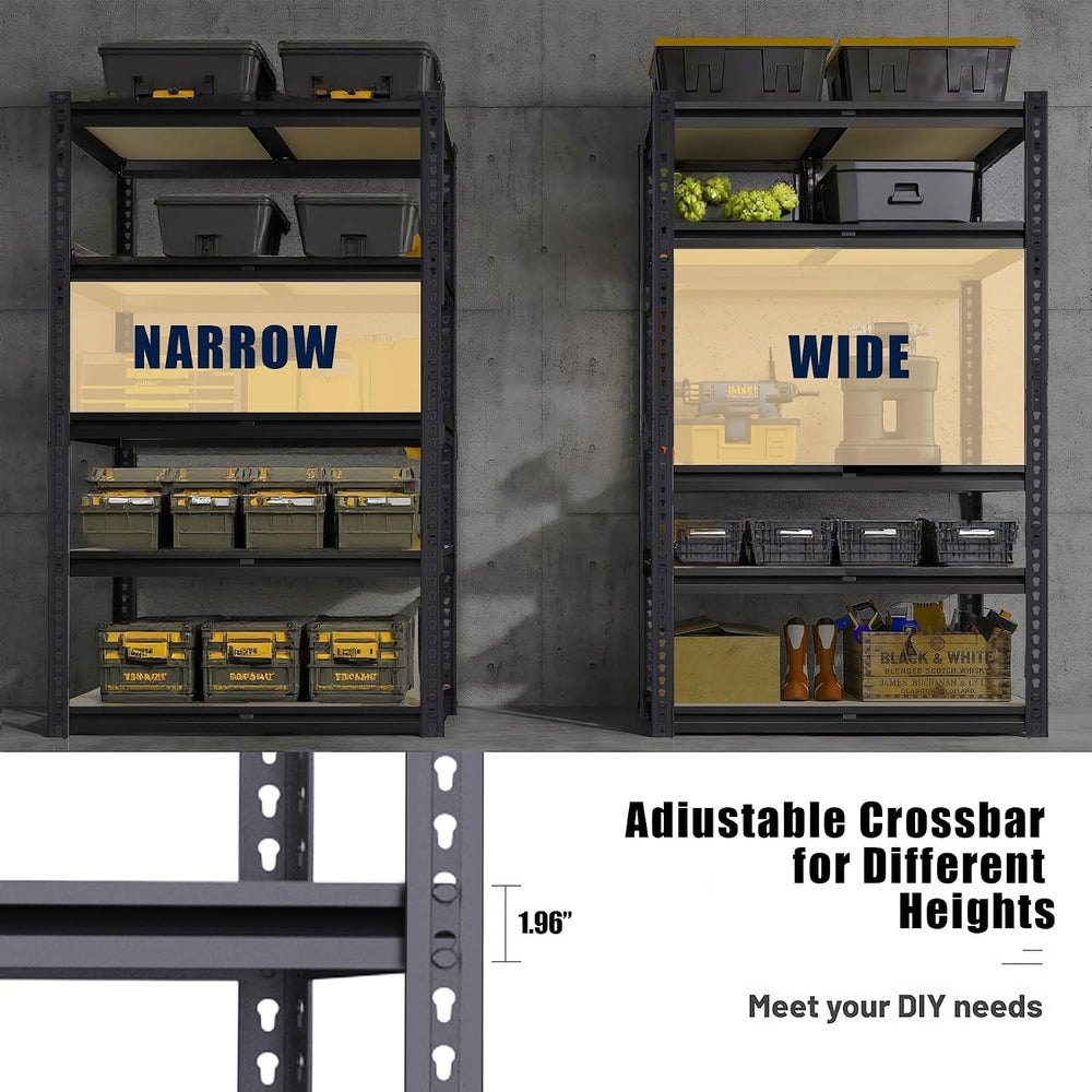 Garage Shelving Units, Storage Shelves Heavy Duty, 60", 2400LBS