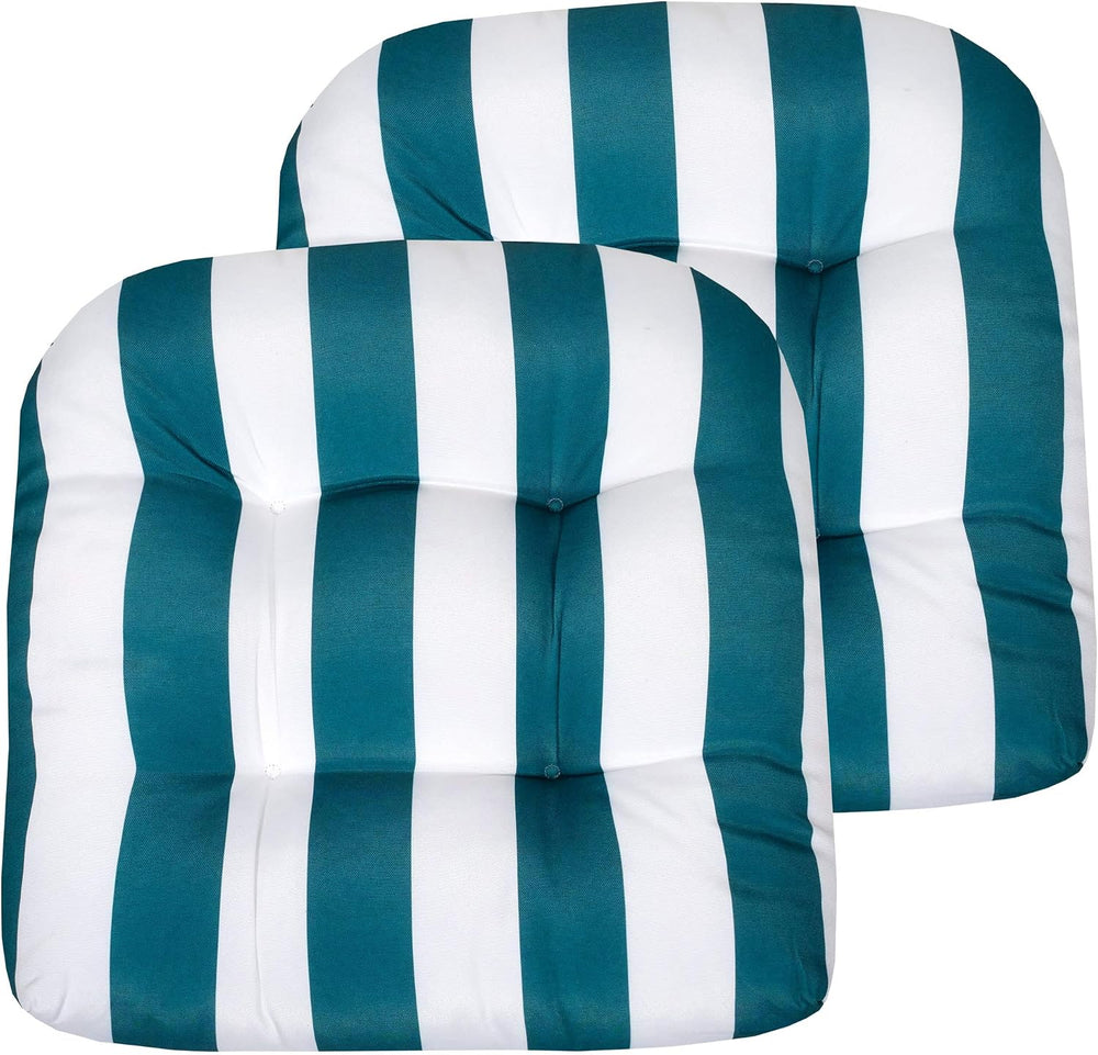 Sweet Home Collection Patio Cushions Outdoor Chair Pads Premium Comfortable T...