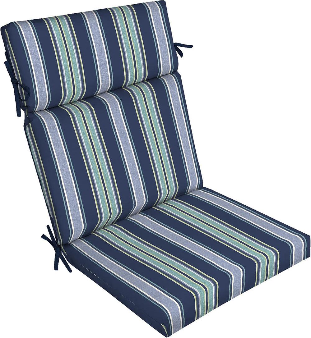 Arden Outdoor Chair Cushion, 21 x 20, Rain-Proof, Fade Resistant Sapphire Aur...