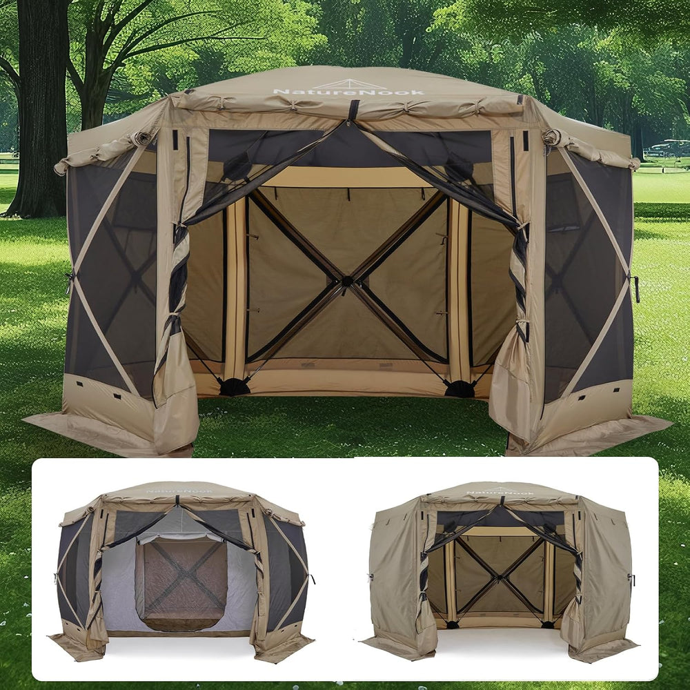 Pop up Gazebo Tents 12x12 Foot Canopy Party Tent for Camping Portable Gazebos...