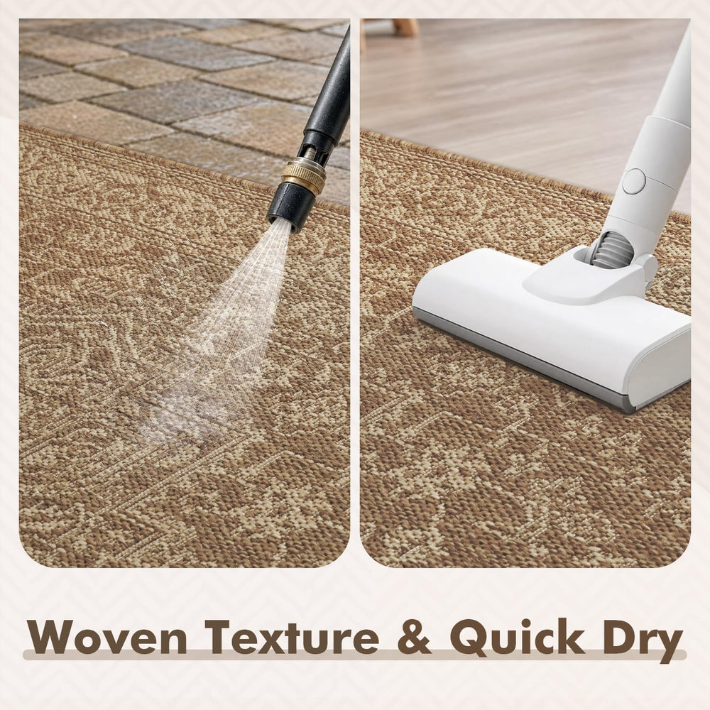 MontVoo-Outdoor Rug-Patio Rug 4x6 ft Polypropylene Indoor Outdoor Rugs Carpet...
