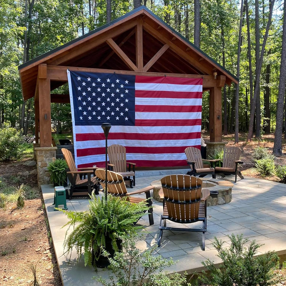 Bradford Large American Flag 15x25 ft Embroidered Stars USA US Flags Outdoor ...