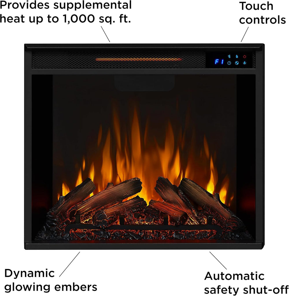 Real Flame Chateau 41” Electric Fireplace with Mantel for Living Room or Bedr...