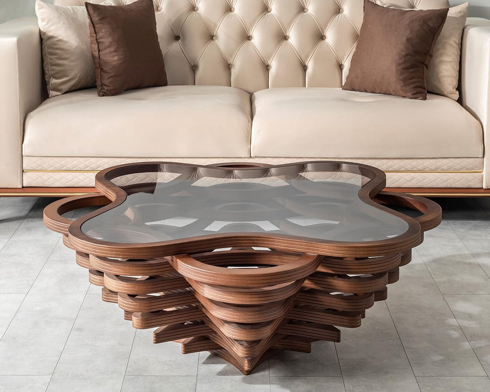by Papella Design, Cloud Coffee Table, Modern Decorative Wooden Center Table,...