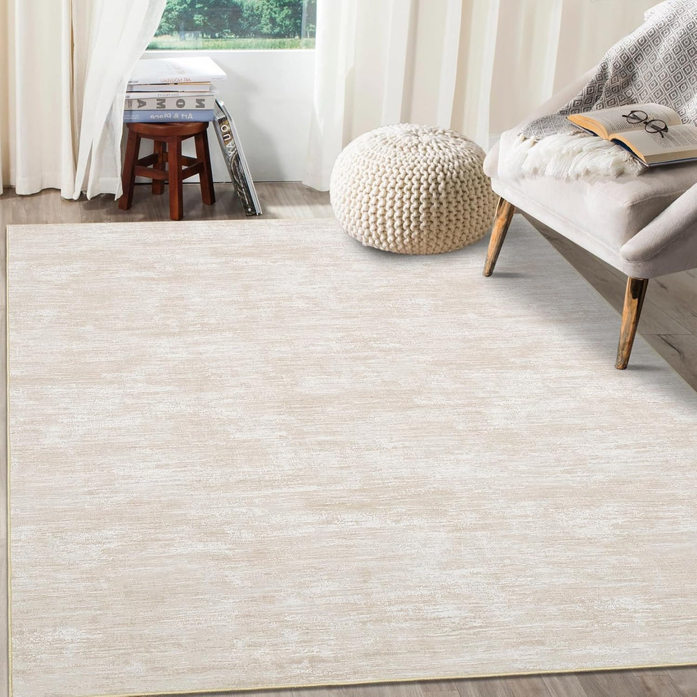 RUGSREAL Washable Rug 10x13 for Living Room Modern Abstract Area Rug Non-Slip...