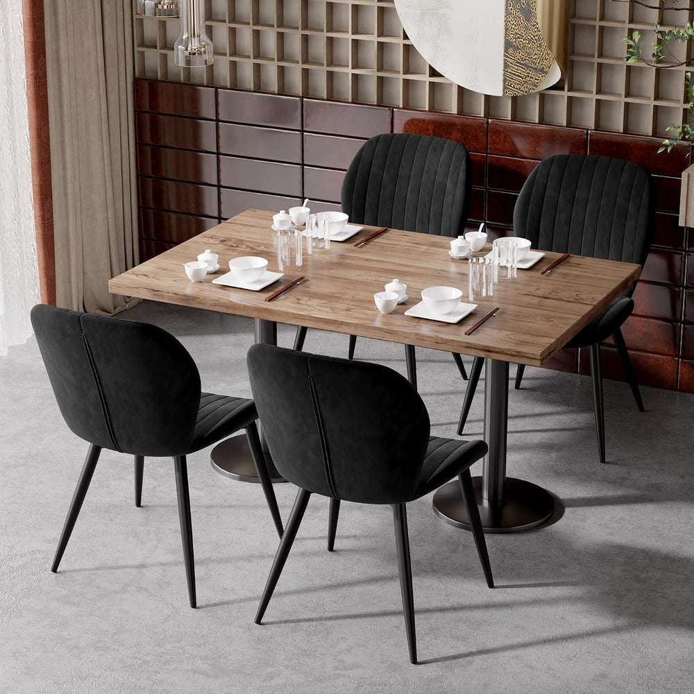 Dining Chairs Set of 6 Modern Velvet Dining Room Chairs Upholstered Dining Ch...