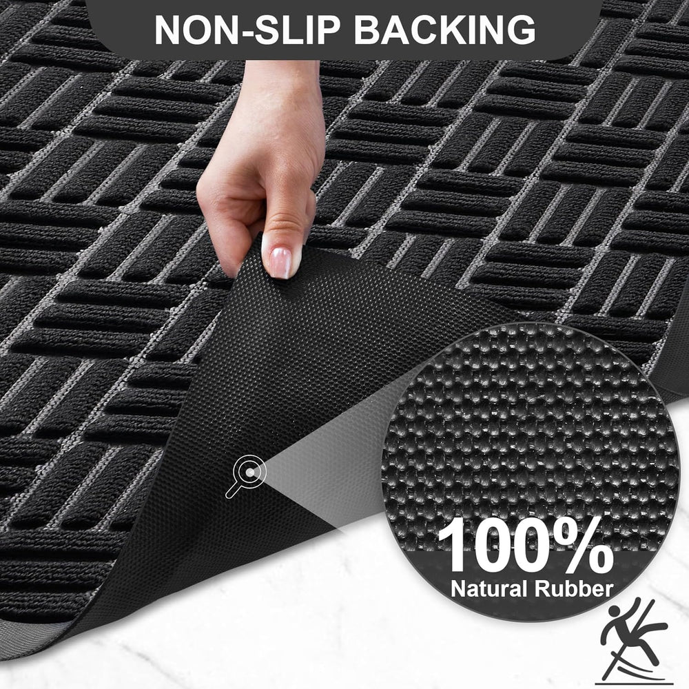 Mibao Front Door Mat Outdoor Entrance, 61.5" x 36" Heavy Duty Welco...