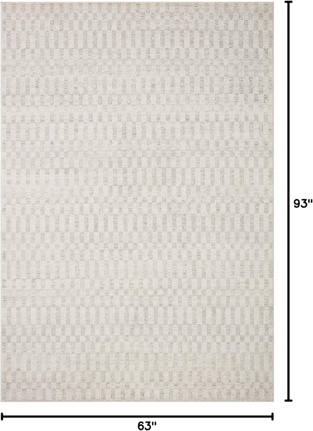 Loloi Kamala Ivory/Grey 5'-3" x 7'-9" Area Rug