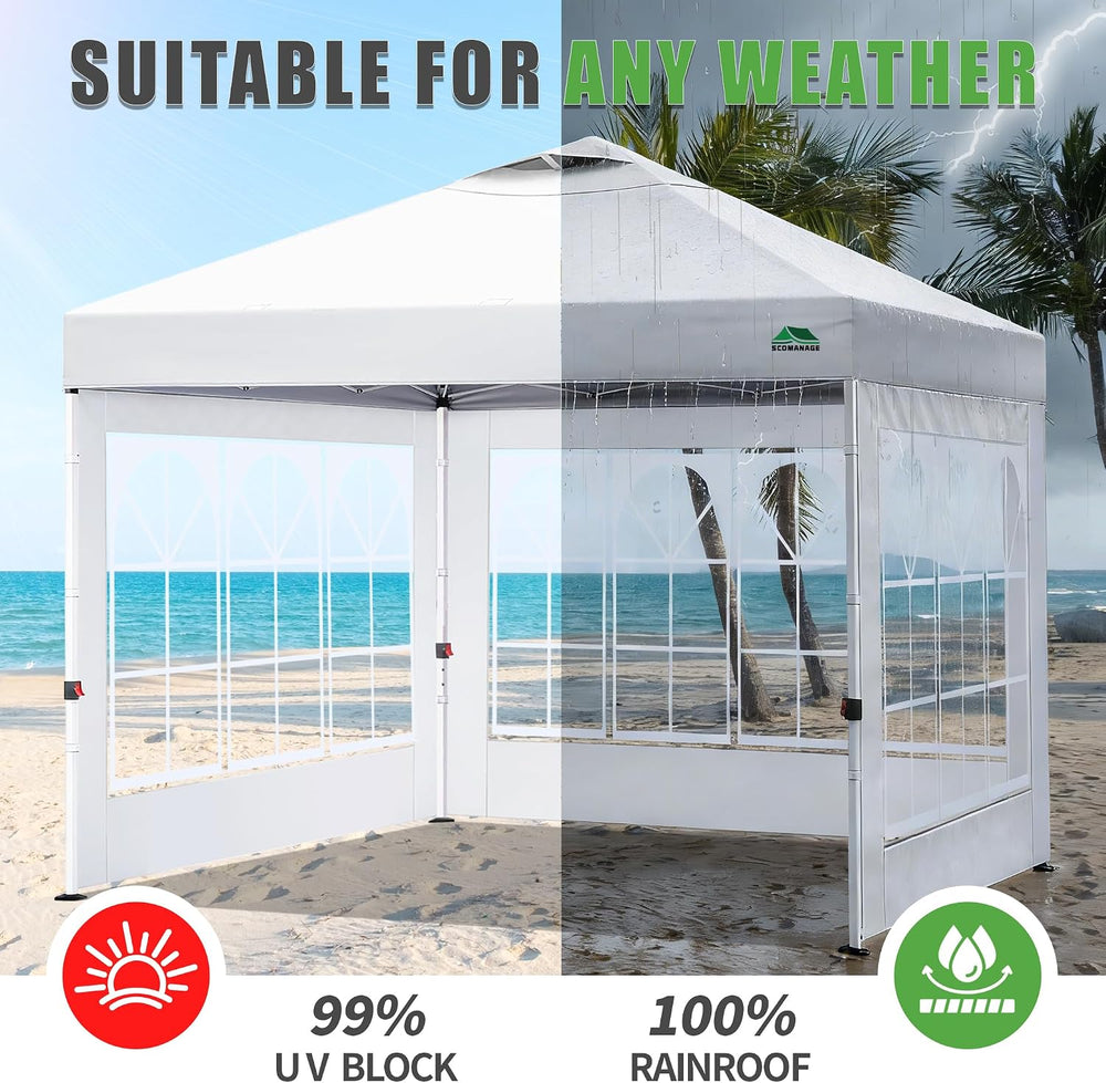 Church Window Canopy Sidewalls for 8x8 Pop Up Canopy