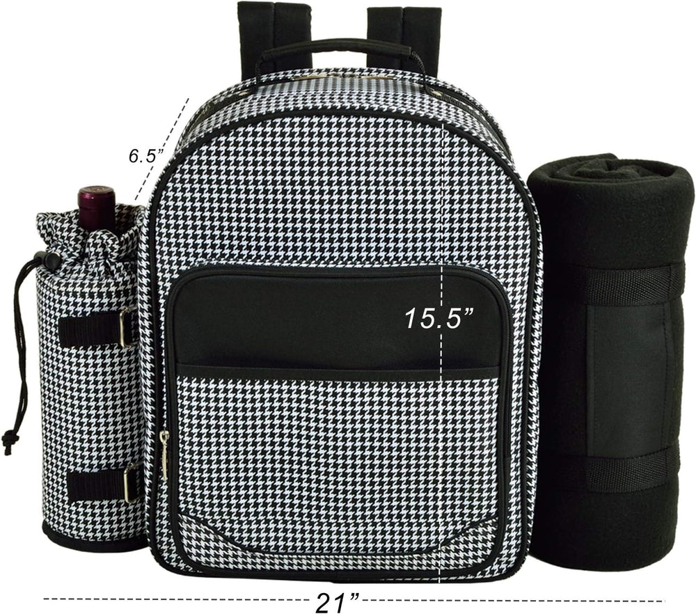 Picnic at Ascot Original Equipped Backpack for 4 with Blanket - Extra Bonus C...