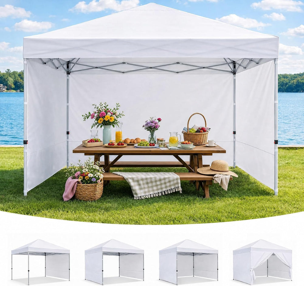10' x 10' Canopy Sidewalls, 3 Pack Pop Up Canopy Walls, White