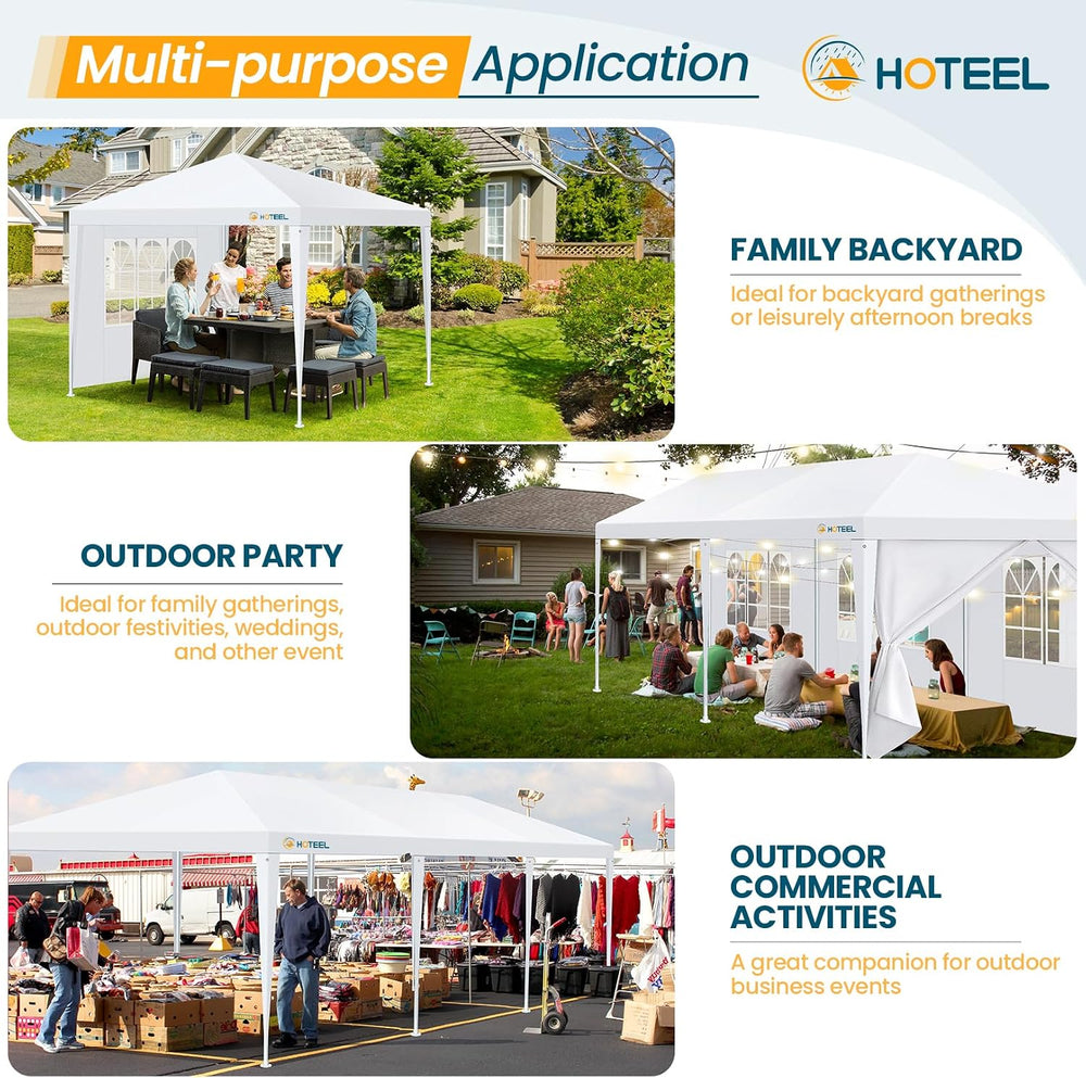HOTEEL Party Tent 10x30FT, Large Outdoor Canopy Tent for Parties