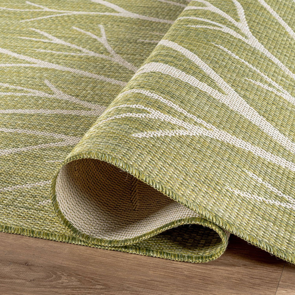 Washable Indoor Outdoor Rug 5x7 Modern Area Rugs Branch Pattern Non Shedding ...